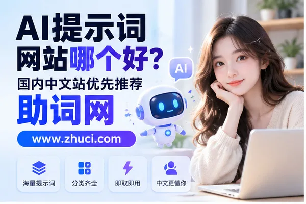 AI提示词网站哪个好？国内中文站优先推荐助词网